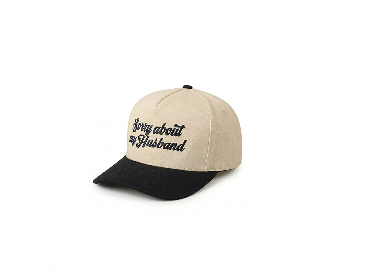 Two-Tone Embroidered Slogan Dad Hat