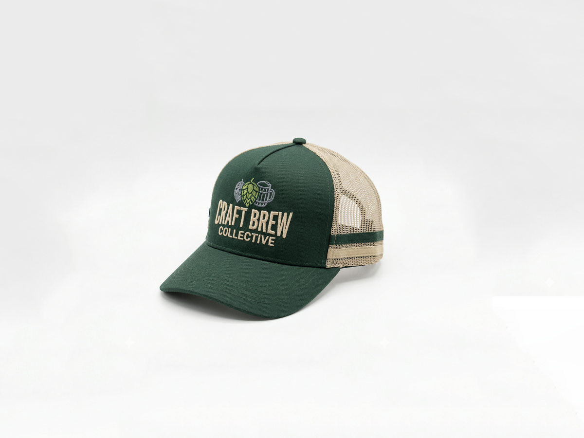 Craft Brew Collective Embroidered Mesh Trucker Cap