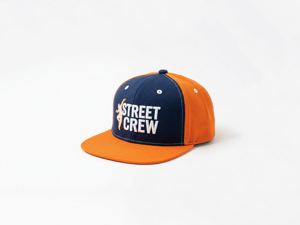 3D Embroidered Flat Brim Snapback Cap