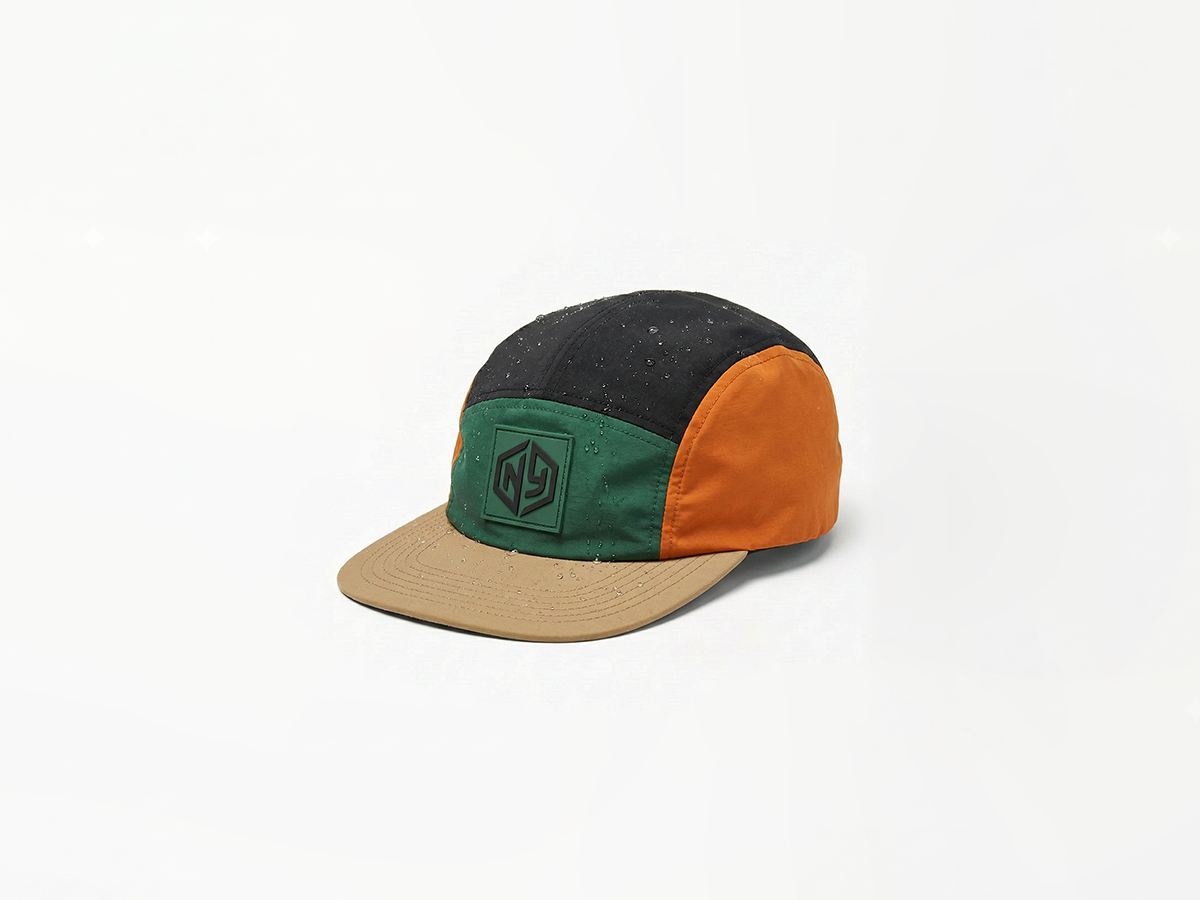 Multi-Color Block Logo Patch 5-Panel Camp Cap