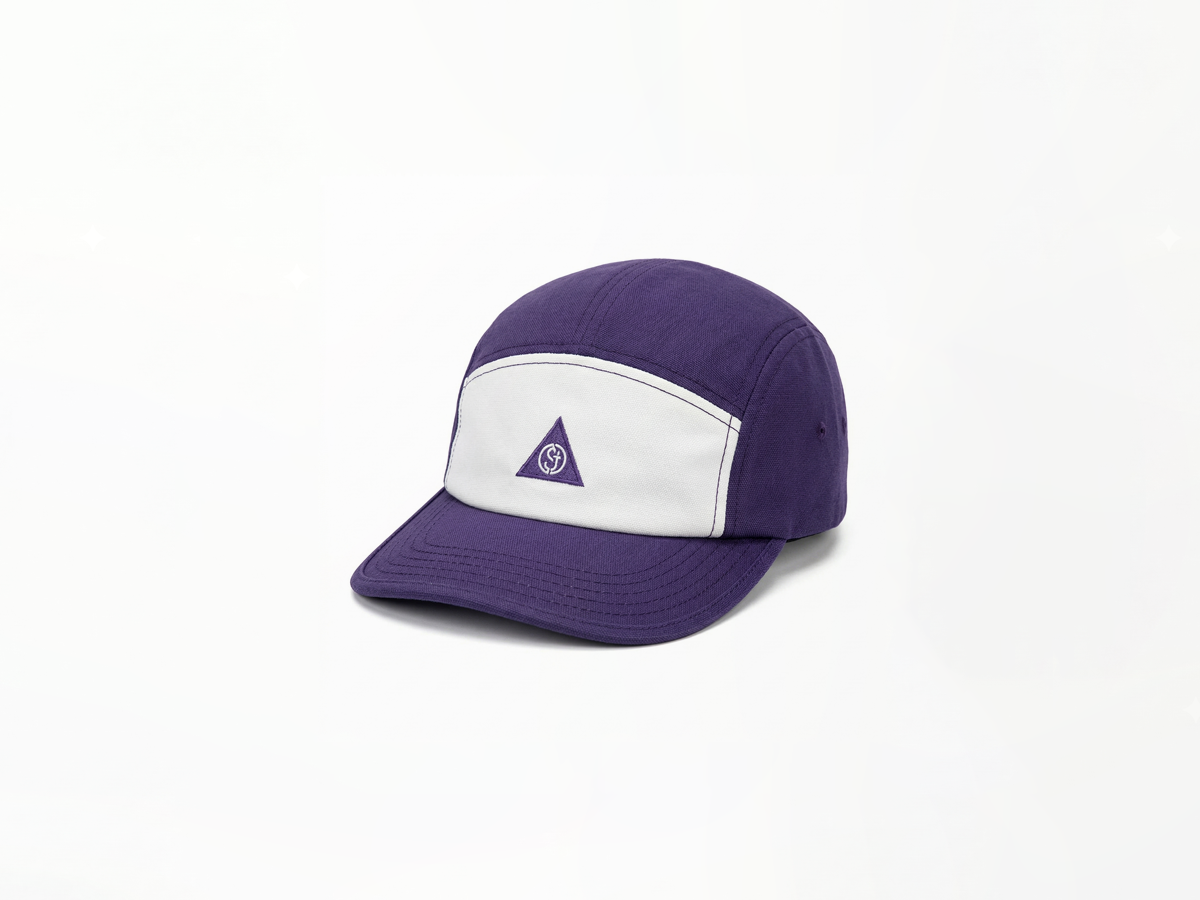 Two-Tone Front Panel Logo 5-Panel Camp Cap