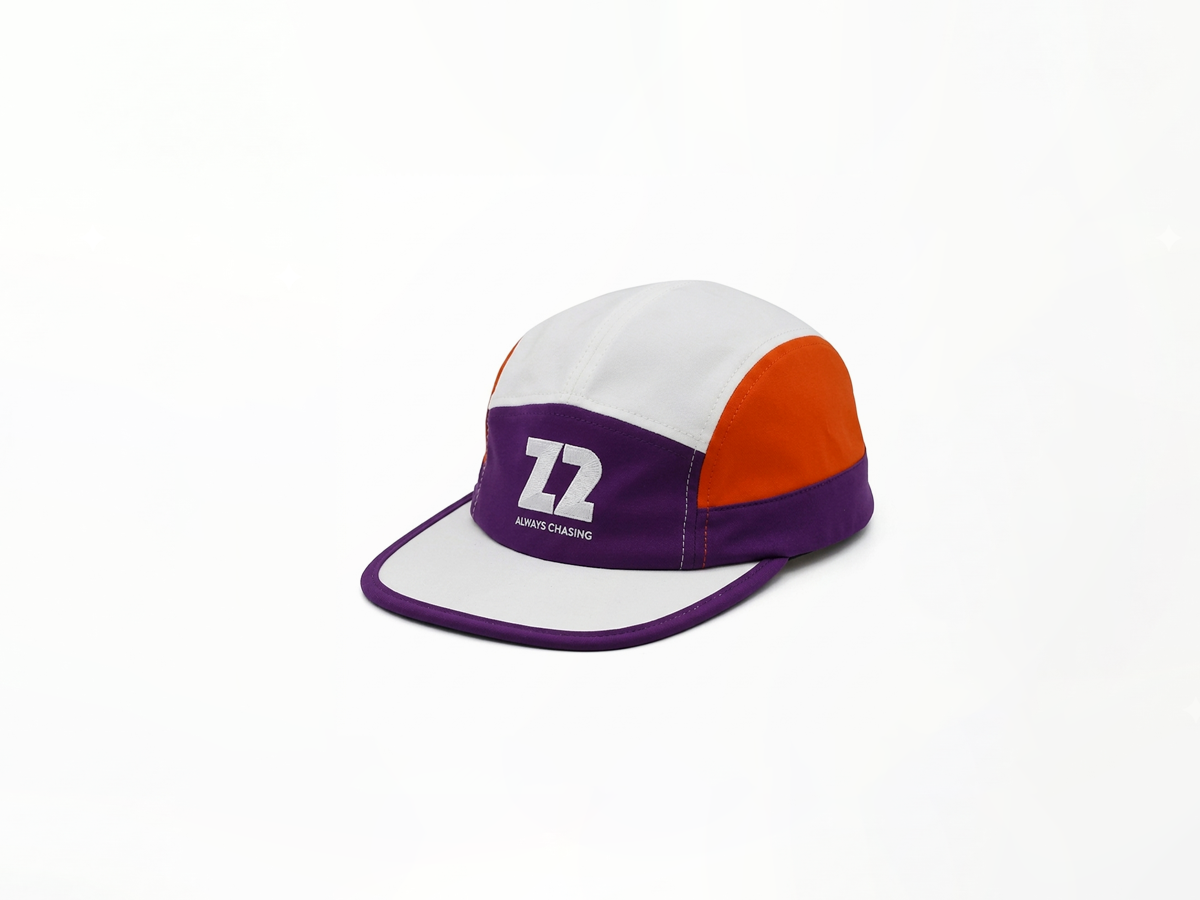 Tri-Color Block 5-Panel Logo Camp Cap